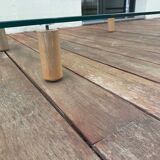 Glass coffee table