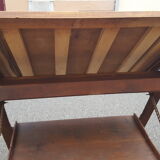 Drawing table wood and vintage metal