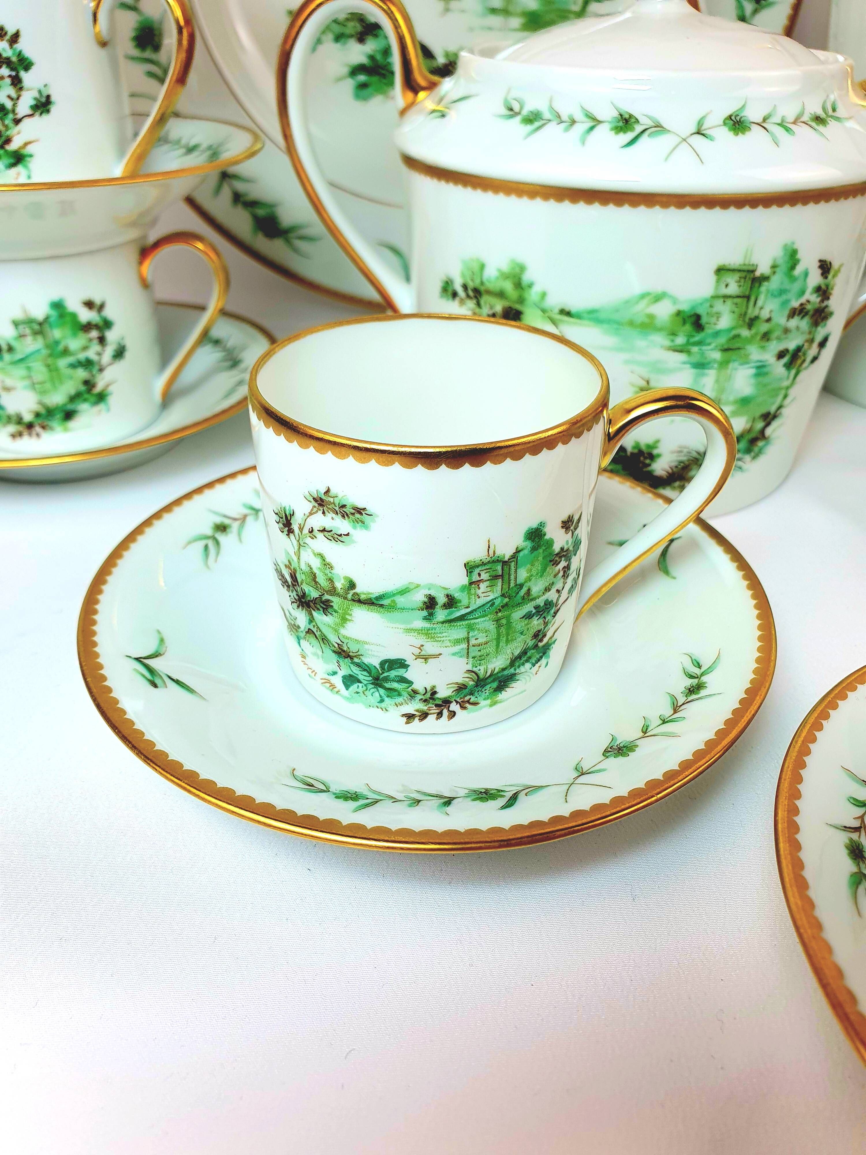 Coffee service new, georges boyer, model "old marseille", 29 pieces.