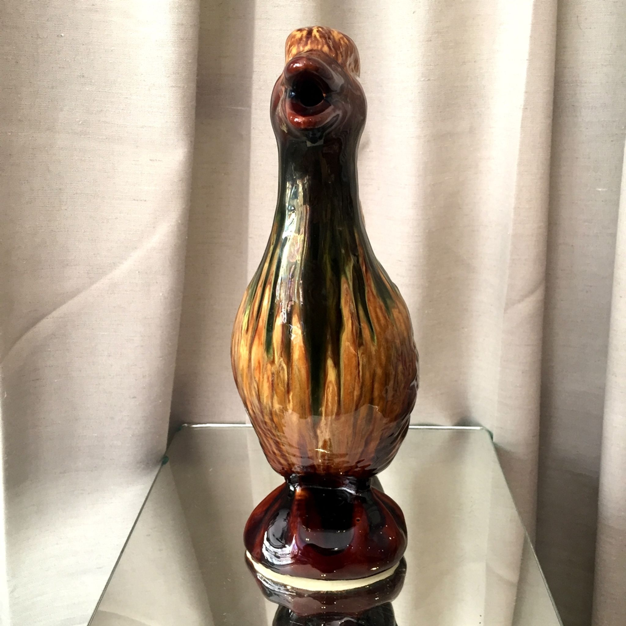 Vintage ceramic duck pitcher from vallauris