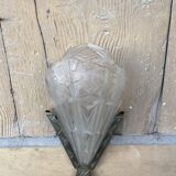 Signed art deco wall light