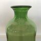Green glass vase