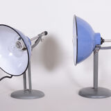 Paire de lampes de table bauhaus fabriquées en tchéquie des années 1930