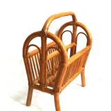 Rattan magazine holder
