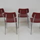 Set of four chairs, Czechoslovakia, 1970s.