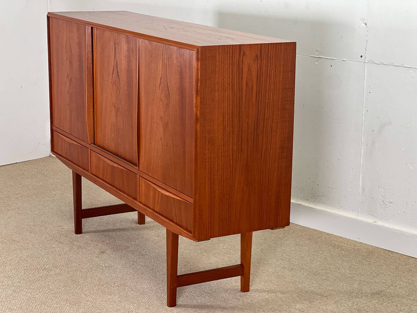 Highboard by E.W. Bach for Sejling Skabe (1960s Denmark)