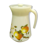 Carafe pomme fleurs ancien vintage