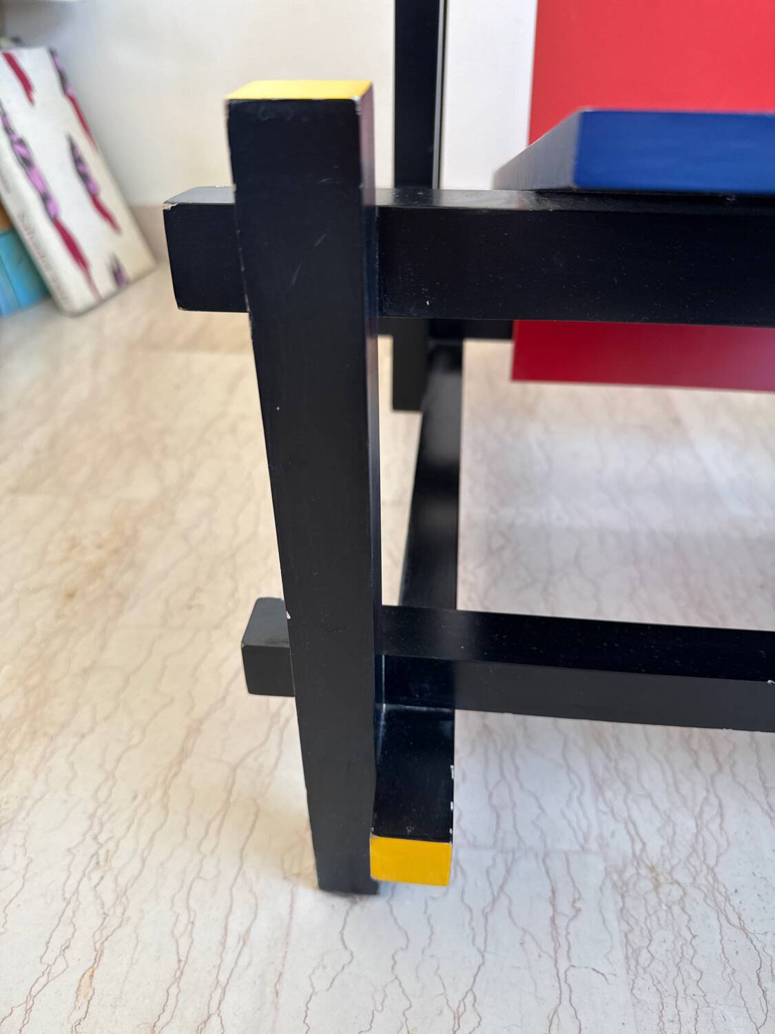 Red and Blue Chair by Gerrit Rietveld for Cassina