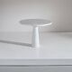 Table Eros en marbre blanc par Angelo Mangiarotti pour Skipper, années 1990.
