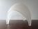 Frosted glass 'Coque' table lamp for Martinelli Luce, Italy 1970's