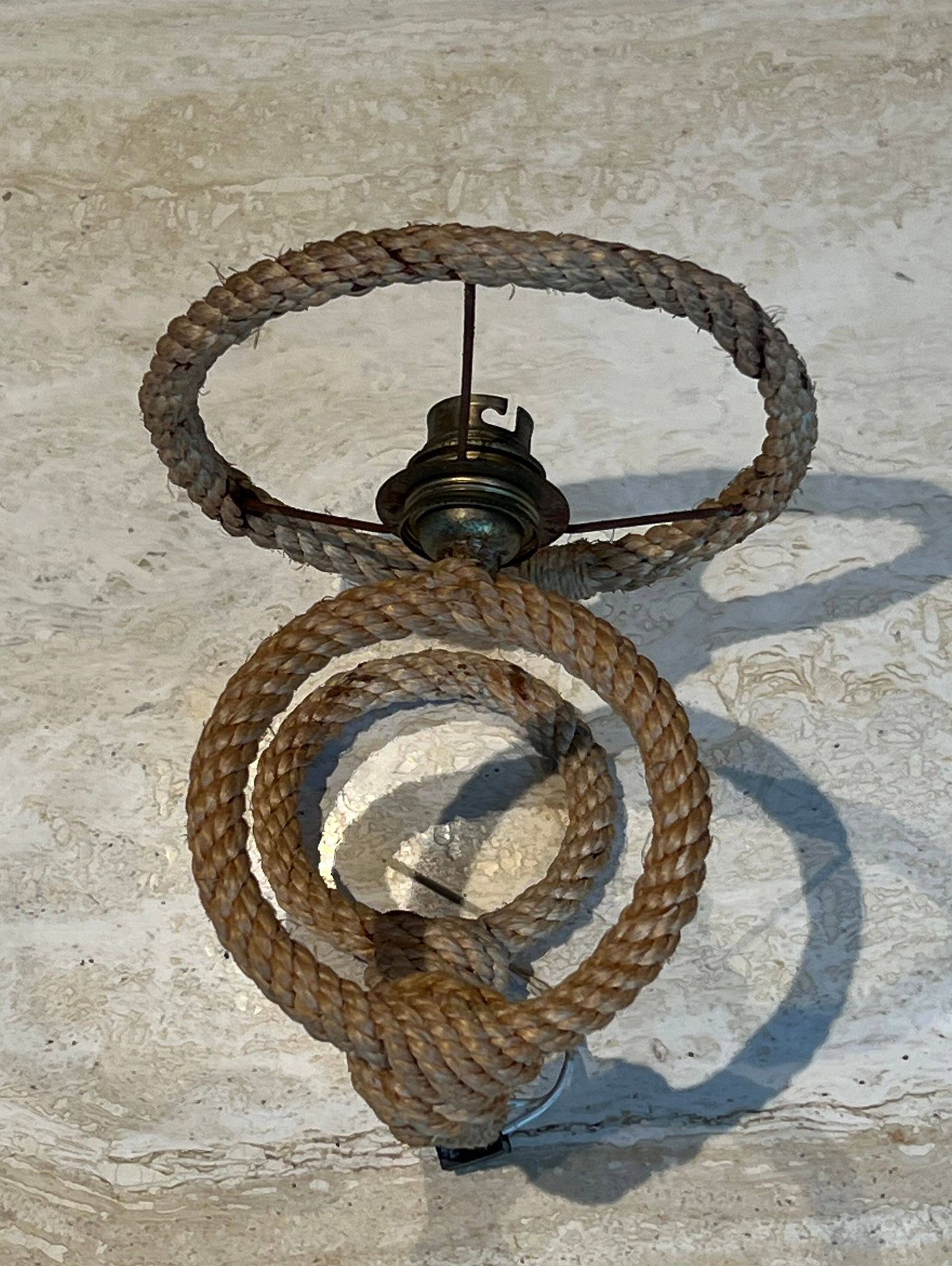 Paire d'appliques en corde d'Audoux Minet