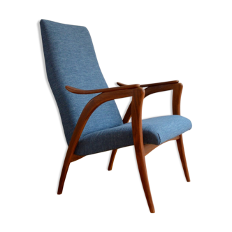 Dutch armchair Scandinavian years 60 vintage teak