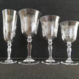 Crystal wine glass