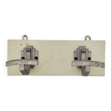 set of 2 Art Deco coat hooks
