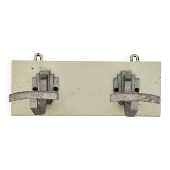 set of 2 Art Deco coat hooks