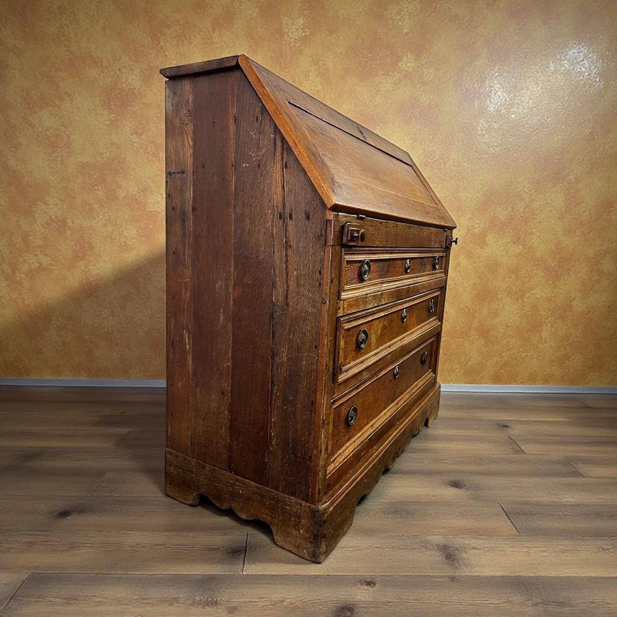 Antique wooden chest of drawers / secretary / desk