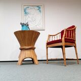Classic Mid-Century Regency Bamboo Dining Table by McGuire