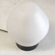 Ceiling light by PHILIPS in white glass and black ABS frame - 70's