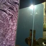 Miroir teck danois avec tablette 42x100cm