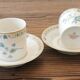 2 tasses à café et sous-tasses Haviland Limoges Nankin