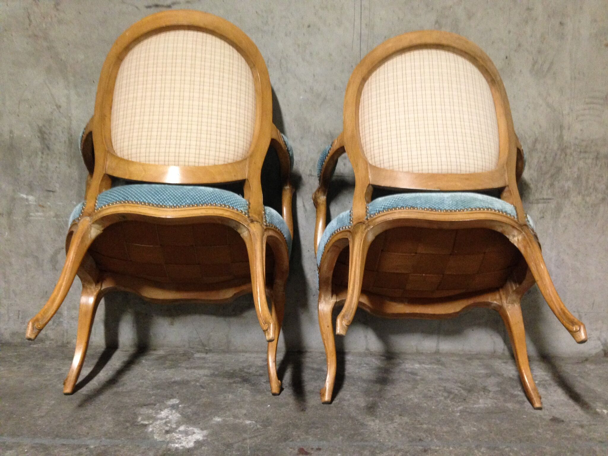 Pair of armchairs Louis XV style