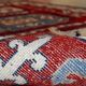 Vintage caucasian kazak handmade carpet 122cm x 185cm 1970s, 1c521