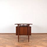 Mid-Century Polish Double-Sided Desk from Poznańskie Fabryki Mebli, 1960s.