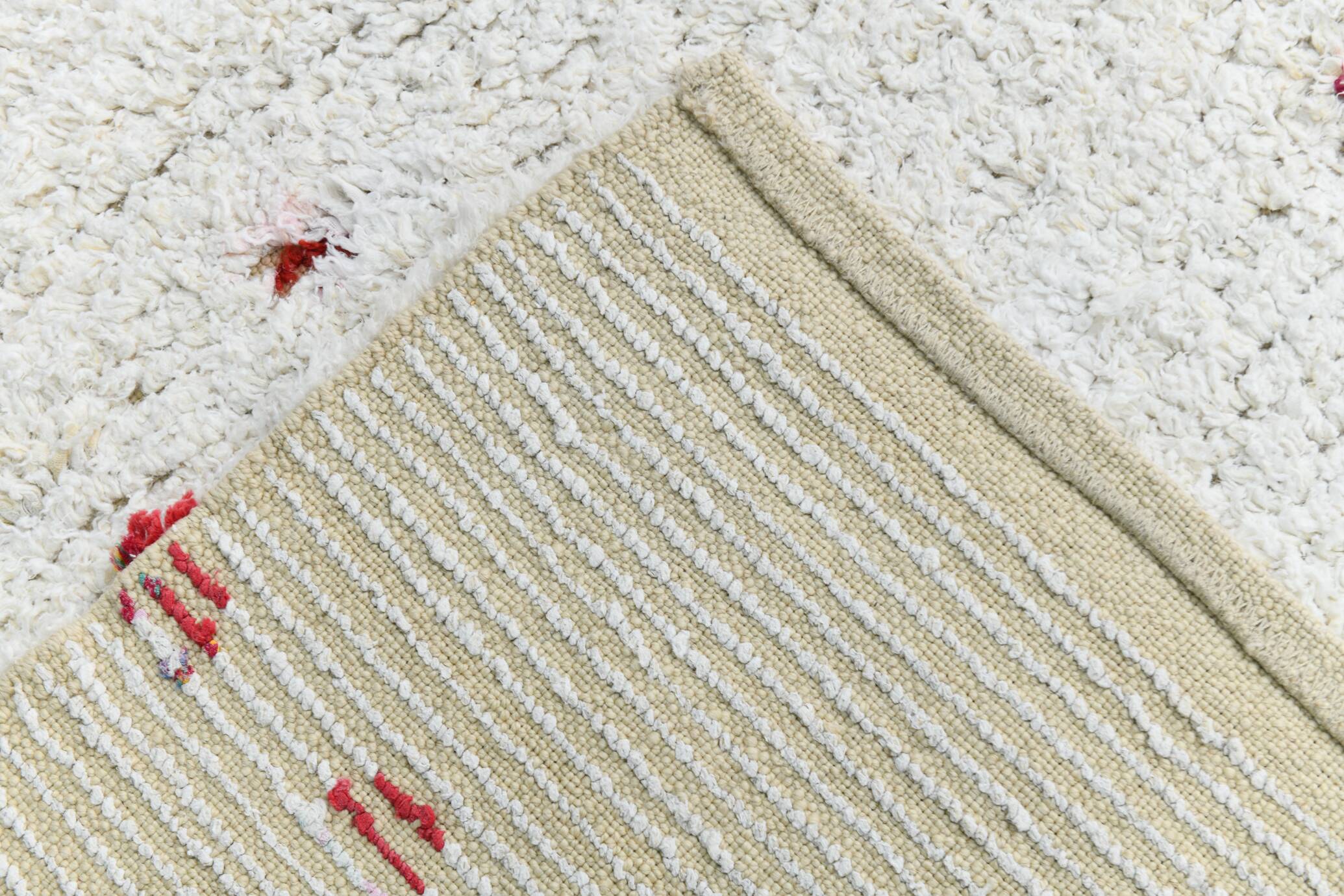 6x9 Off White Contemporary Vintage Rug, 198x277Cm