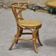 Table and chairs bistrot head to head rattan bamboo 1970
