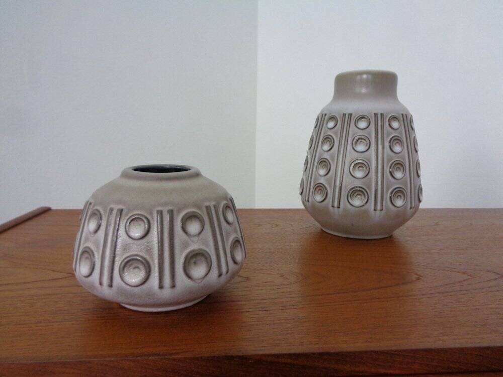 Steuler ceramic vases, 1960s, set of 2