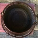 Old copper cauldron
