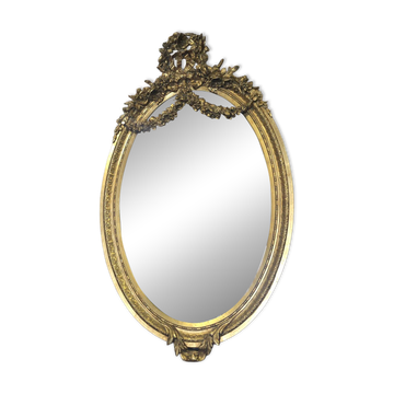 Miroir ovale style Louis XV