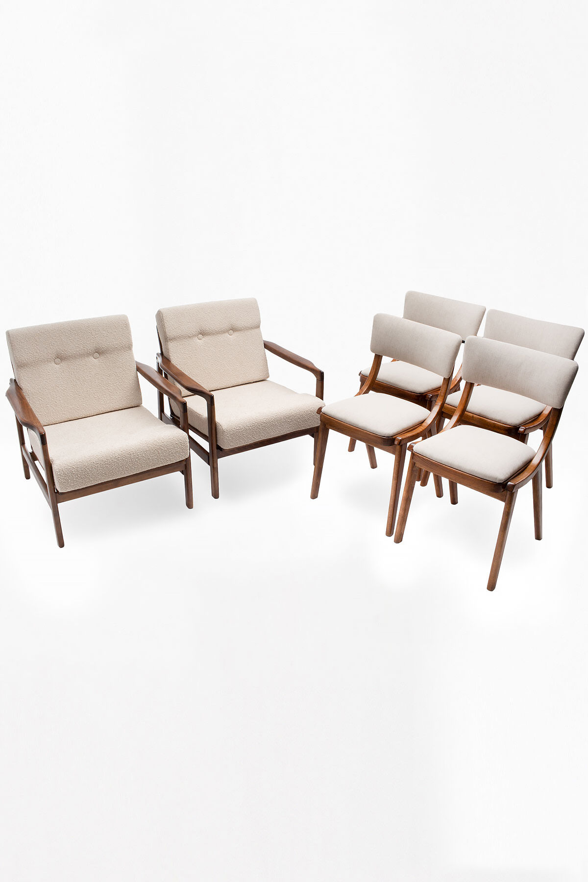 Set of 4 skoczek chairs from the 60s