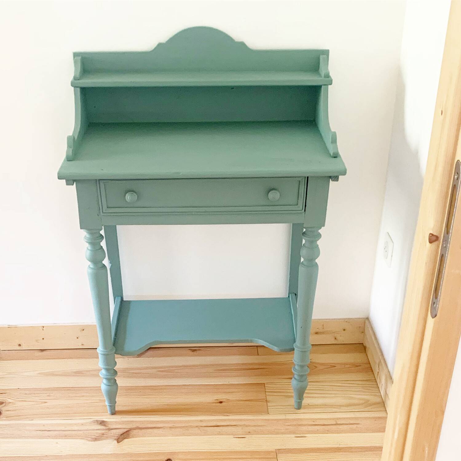 Vintage painted wood dressing table