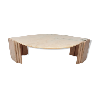 Mid-century italian marble coffee table, 1980s