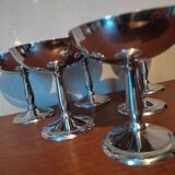 6 stainless steel standing dessert cups
