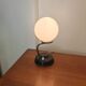 Vintage opaline globe lamp and brass – 1950s/60s