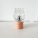 Lampe céramique et globe verre 1970