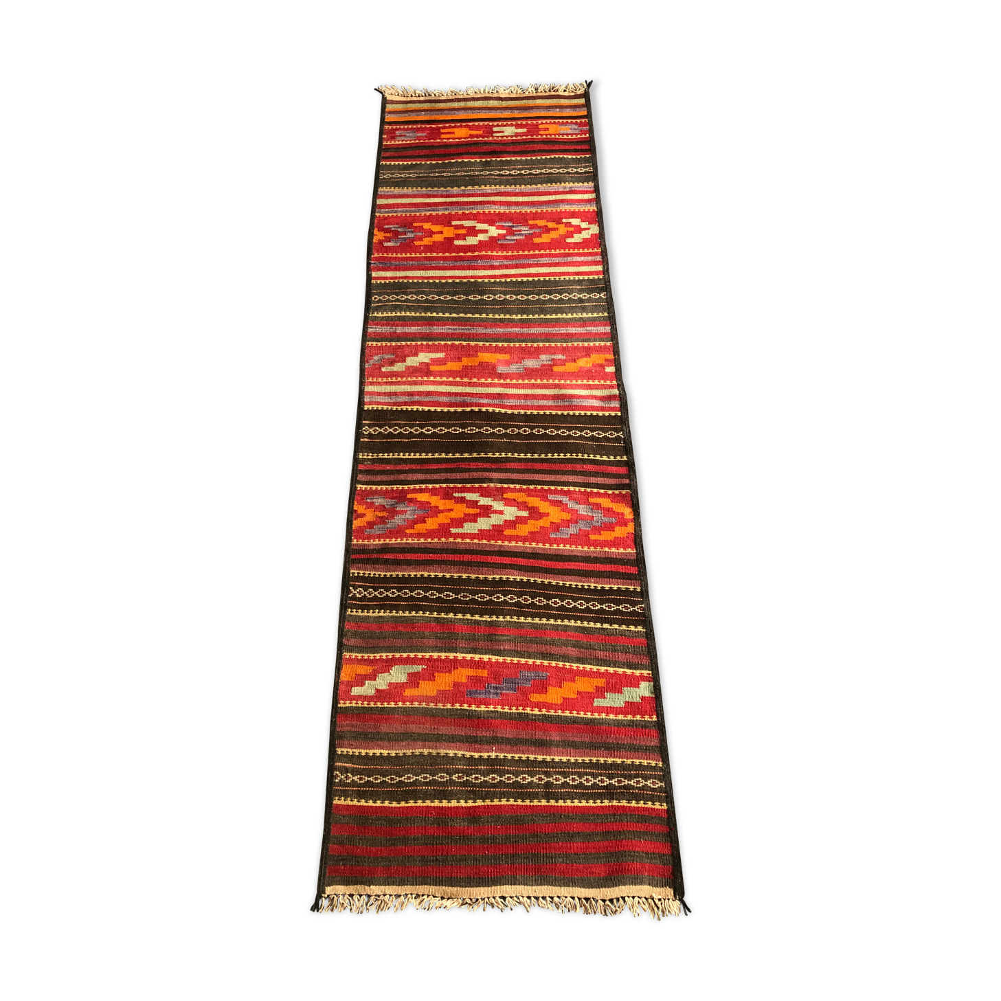 Old oriental corridor carpet 244x72