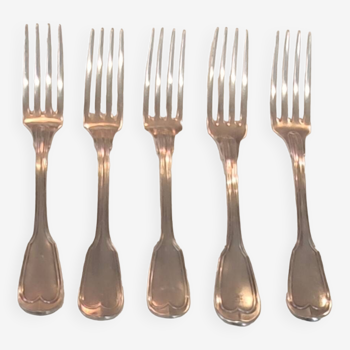 Series 5 Old Christofle Forks Silver Metal