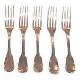 Series 5 Old Christofle Forks Silver Metal