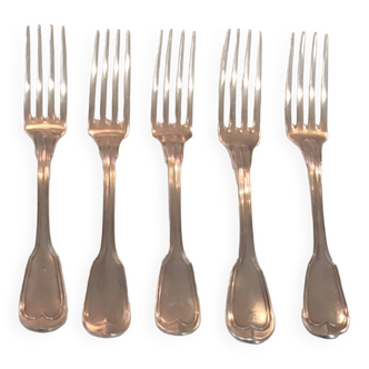 Series 5 Old Christofle Forks Silver Metal