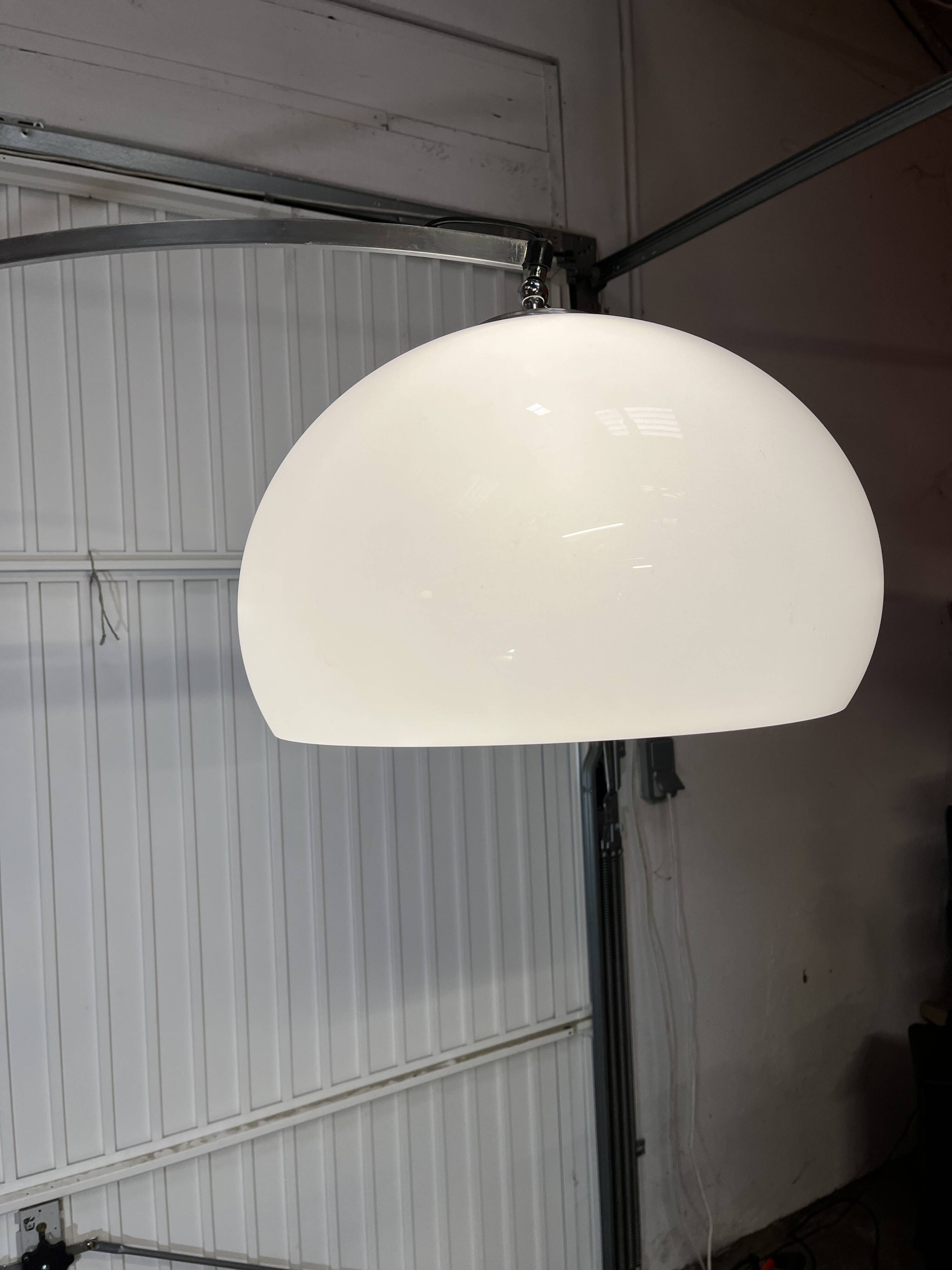 Designer arc floor lamp from the 70s