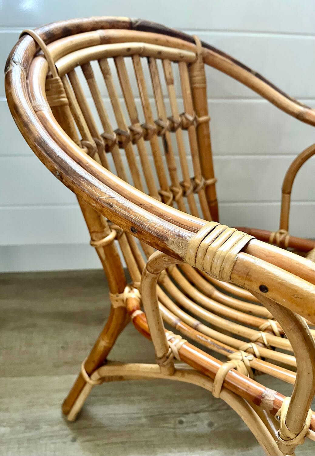 Child's rattan armchair