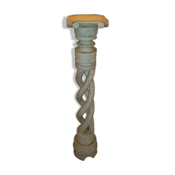 Carved wooden column