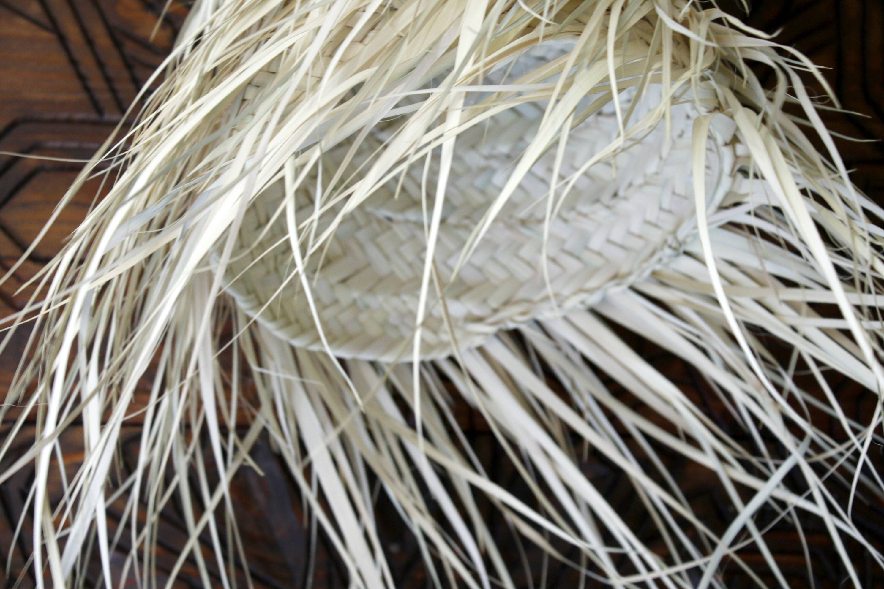 Small Bohemian Straw Pendant Light 30cm - Ball, Wicker Lampshade