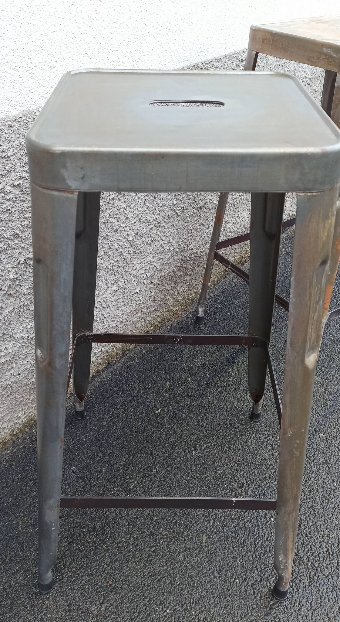 Pair of metal stools