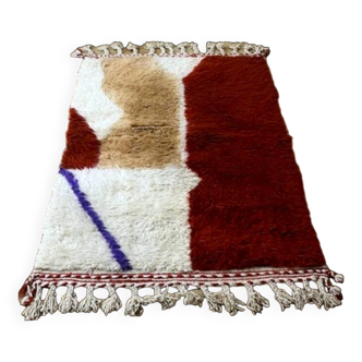 Beni Ouarain Berber Rug from Morocco – Handcrafted Wool, 160×110 cm