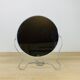 Miroir barbier rond double face, grossissant