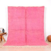 Traditional handwoven Berber rug pink 1.5/2.5 m